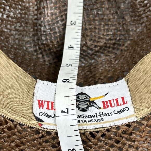 Wild Bull Co Gambler Cowboy Hat Rodeo Rigid‎ Paper Western Small S Brown México - Picture 10 of 14